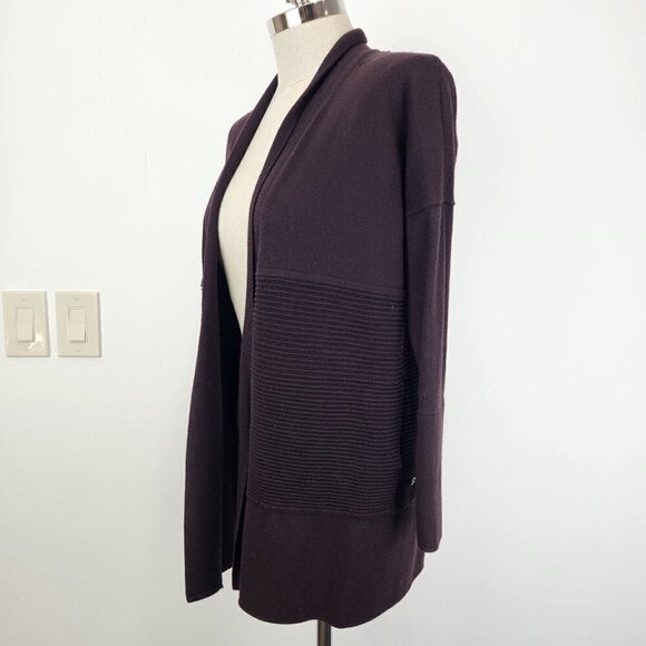 Lululemon Sit In Lotus Wrap II Cardigan Womens 6 Merino Wool W4ANWS Open‎ Front - Picture 4 of 13